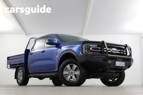 Blue 2022 Ford Ranger Double Cab Chassis XLT 3.0 (4X4)