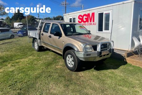 Gold 2006 Holden Rodeo Ute Tray RA LX Cab Chassis Crew Cab 4dr Man 5sp 4x4 3.6i