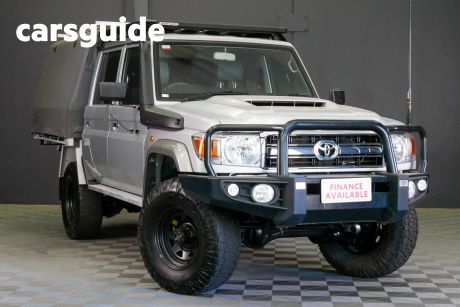 Silver 2019 Toyota Landcruiser Double Cab Chassis GXL (4X4)