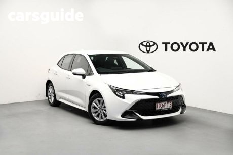 White 2022 Toyota Corolla Hatchback Ascent Sport Hybrid