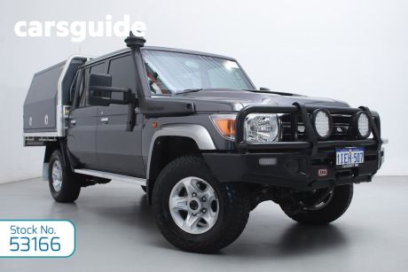 Grey 2021 Toyota Landcruiser 70 Series Double Cab Chassis GXL
