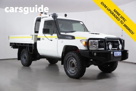 White 2020 Toyota Landcruiser 70 Series Cab Chassis Workmate
