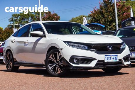 White 2016 Honda Civic Sedan VTI-LX
