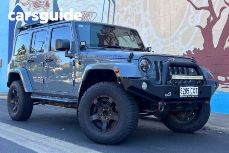 Grey 2014 Jeep Wrangler Unlimited Softtop Rubicon (4X4)