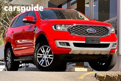 Red 2021 Ford Everest Wagon Trend (rwd)