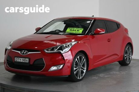Red 2017 Hyundai Veloster Coupe