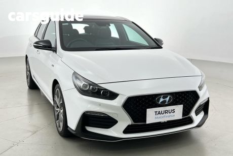 White 2019 Hyundai I30 Hatchback N Line Premium