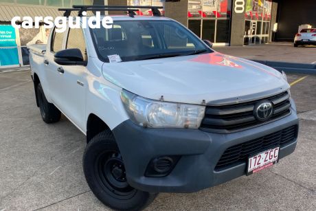 White 2019 Toyota Hilux Double Cab Pick Up Workmate HI-Rider
