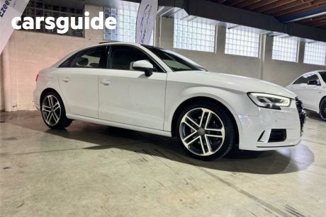 White 2018 Audi A3 Sedan 2.0 Tfsi