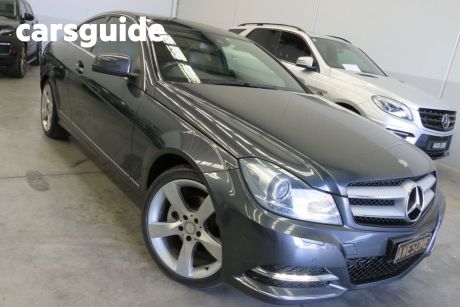 Grey 2013 Mercedes-Benz C250 Coupe CDI Sport BE