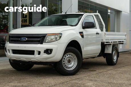 White 2013 Ford Ranger Cab Chassis XL 2.2 (4X4)