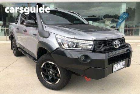 Silver 2018 Toyota Hilux Ute Tray 4X4 RUGGED X 2.8L T DIESEL AUTOMATIC DOUBLE CAB
