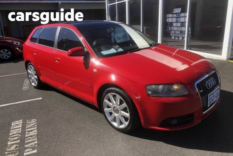Red 2006 Audi A3 Hatch S Line
