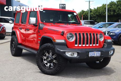 Red 2019 Jeep Wrangler Unlimited Hardtop Overland (4X4)