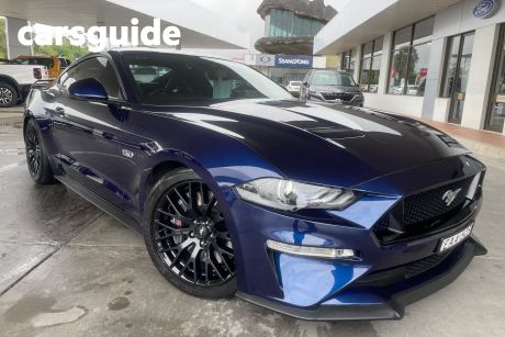 Blue 2018 Ford Mustang Coupe Fastback GT 5.0 V8