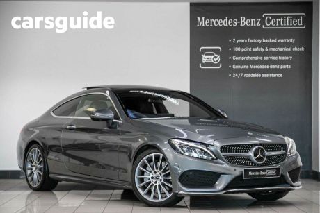 Grey 2018 Mercedes-Benz C300 Coupe