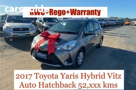 Grey 2017 Toyota Vitz Hatch F (hybrid)