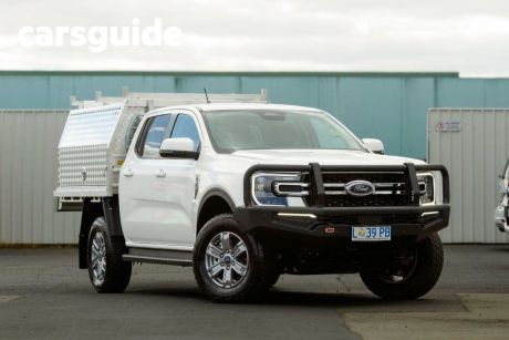 White 2023 Ford Ranger Double Cab Chassis XLT 3.0 (4X4)