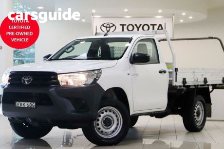 White 2020 Toyota Hilux Cab Chassis Workmate HI-Rider
