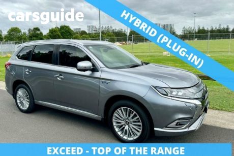 Grey 2019 Mitsubishi Outlander Wagon Exceed (hybrid)