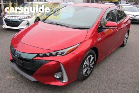 Red 2017 Toyota Prius Hatch Plug-in Hybrid