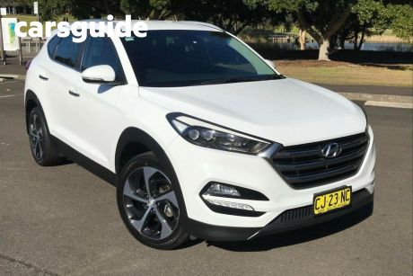 White 2016 Hyundai Tucson Wagon Elite (awd)