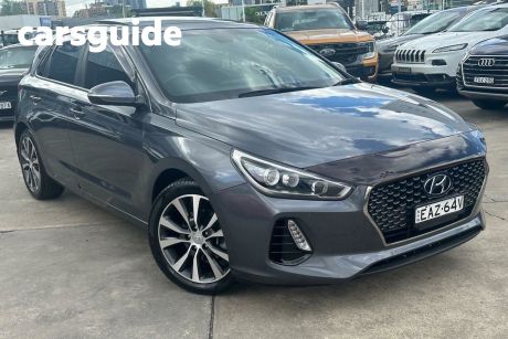 Grey 2019 Hyundai i30 Hatchback Premium
