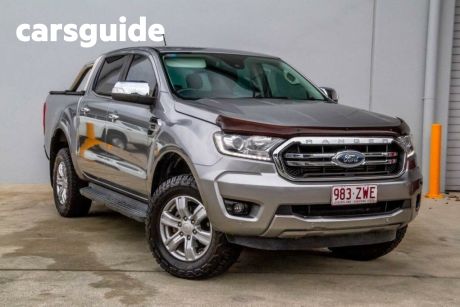 Silver 2019 Ford Ranger Ute Tray PX MkII XL Hi-Rider Cab Chassis Double Cab 4dr Spts Auto 6sp