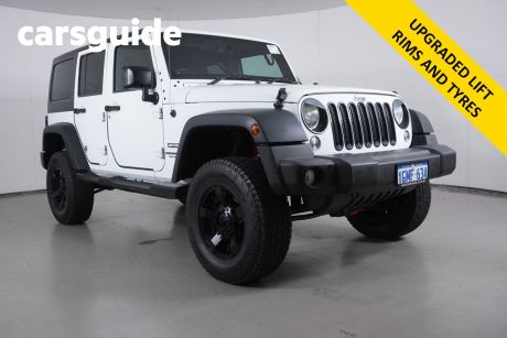 White 2017 Jeep Wrangler Unlimited Softtop Sport (4X4)