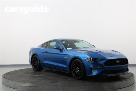 Blue 2021 Ford Mustang Fastback GT 5.0 V8