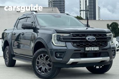 Grey 2022 Ford Ranger Double Cab Pick Up Wildtrak 3.0 (4X4)