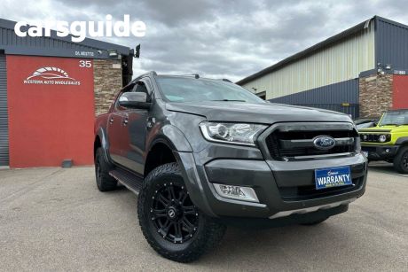 Grey 2017 Ford Ranger Ute Tray 2017 FORD RANGER WILDTRAK 3.2 (4X4) PX MKII MY17 DUAL CAB P/