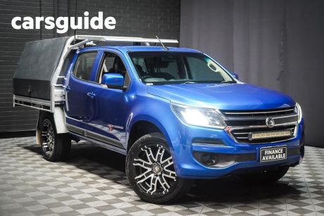 Blue 2017 Holden Colorado Crew Cab Chassis LS (4X4)