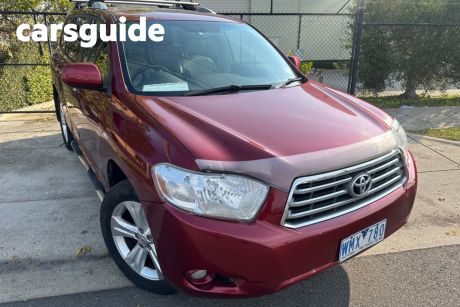 Red 2008 Toyota Kluger Wagon Grande (fwd)