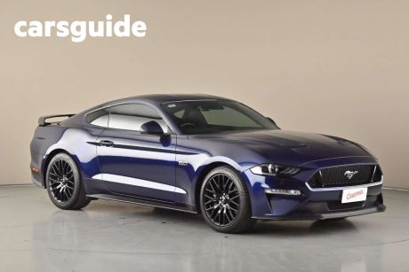 Blue 2018 Ford Mustang Coupe Fastback GT 5.0 V8