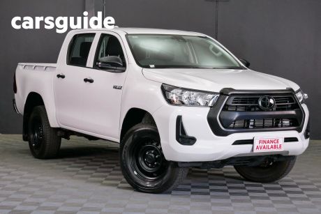 White 2022 Toyota Hilux Double Cab Pick Up Workmate HI-Rider (4X2)