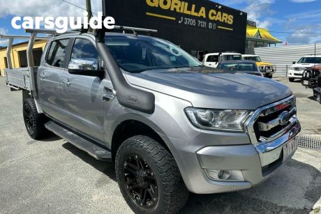 Silver 2016 Ford Ranger Ute Tray PX XLT Utility Double Cab 4dr Spts Auto 6sp 4x4 3.2DT