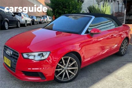 Red 2015 Audi A3 Cabriolet 1.4 Tfsi Attraction COD