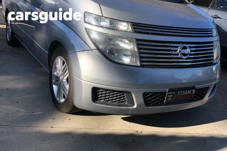Silver 2004 Nissan Elgrand Commercial