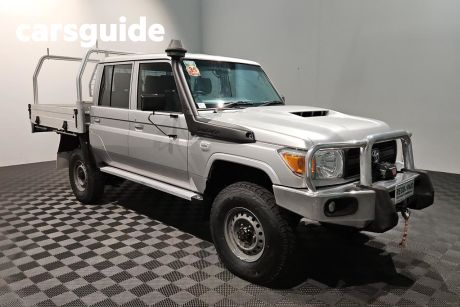 Silver 2018 Toyota Landcruiser Double Cab Chassis Workmate (4X4)