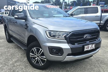 Silver 2021 Ford Ranger Double Cab Pick Up Wildtrak 2.0 (4X4)