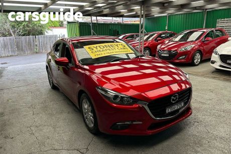 Red 2018 Mazda 3 Hatchback Maxx Sport