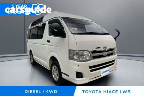 White 2011 Toyota HiAce Commercial