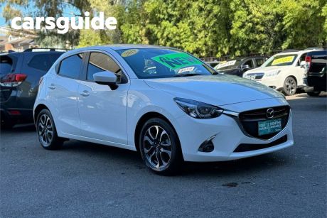 White 2019 Mazda 2 Hatchback Genki (5YR)