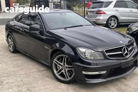 Grey 2011 Mercedes-Benz C63 Coupe AMG