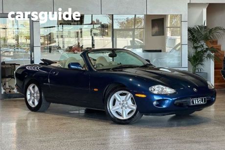 Blue 1997 Jaguar XK8 Convertible Classic