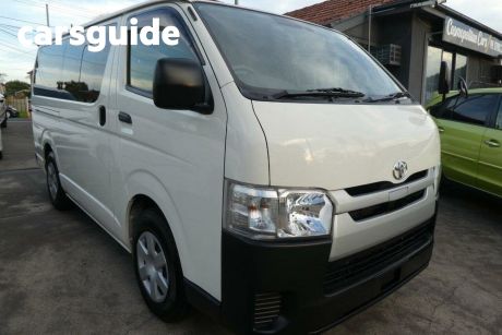 White 2018 Toyota HiAce Commercial DX  CREWCAB