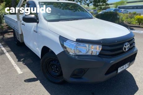 White 2018 Toyota Hilux Cab Chassis Workmate
