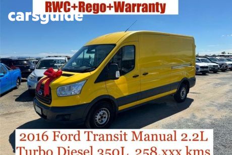 Yellow 2016 Ford Transit Commercial VAN