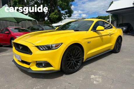 Yellow 2016 Ford Mustang Coupe Fastback GT 5.0 V8